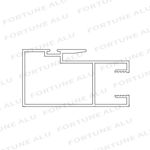 Mauritius Polished Extrusion Aluminum Window And Door Profile General Design 6063 T5