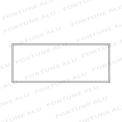 Malaysia Market Standard Square Tube Aluminum Window Extrusion Profiles