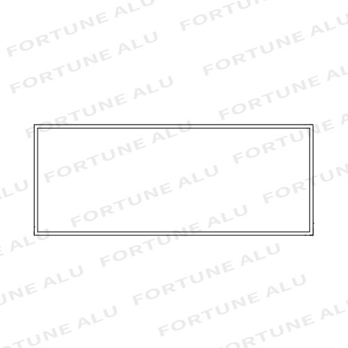 Malaysia Market Standard Square Tube Aluminum Window Extrusion Profiles