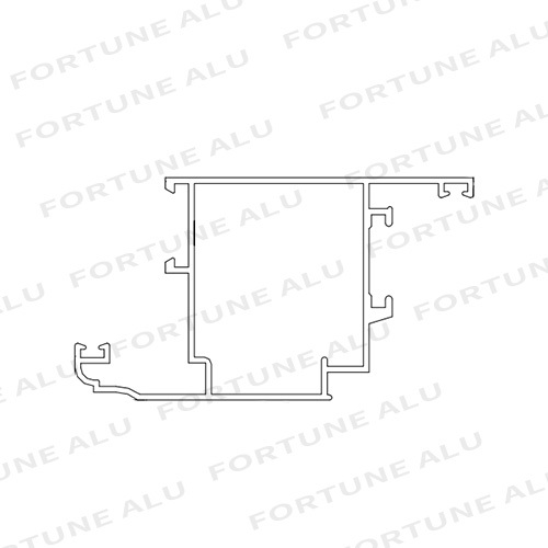 Mauritius Custom Anodized Powder Available Silver Black Aluminum Window Door Profile