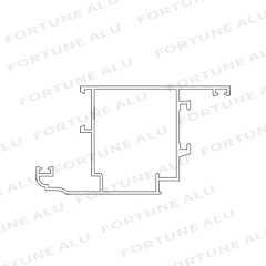 Mauritius Custom Anodized Powder Available Silver Black Aluminum Window Door Profile