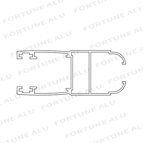 Mill Finish Customized Aluminum Extrusion Profiles Window and Door for Senegal