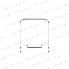 Senegal Hollow Profile Aluminium Window Door Frame Sections China Factory