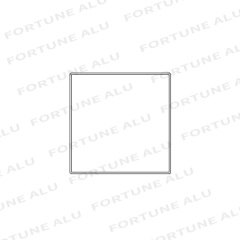 Square Hollow Custom Available Aluminum Profile For Window And Door Senegal Market Chinese Manufacturer