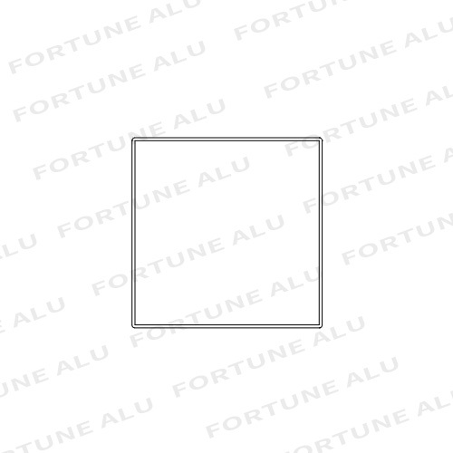 Square Hollow Custom Available Aluminum Profile For Window And Door Senegal Market Chinese Manufacturer