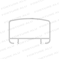 China Factory Custom Aluminium Extrusion Profiles for Windows Doors to Senegal