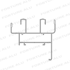 Senegal Market Powder Coated Aluminum Extrusion Profiles for Windows Doors