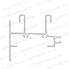 Customized Surface Treatment Available Aluminum Extrusion Company Aluminum Profile For Window And Door For Côte d'Ivoire