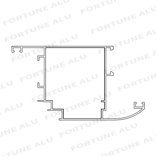 Côte d'Ivoire Powder Coating Aluminum Extrusion Profile Window Door