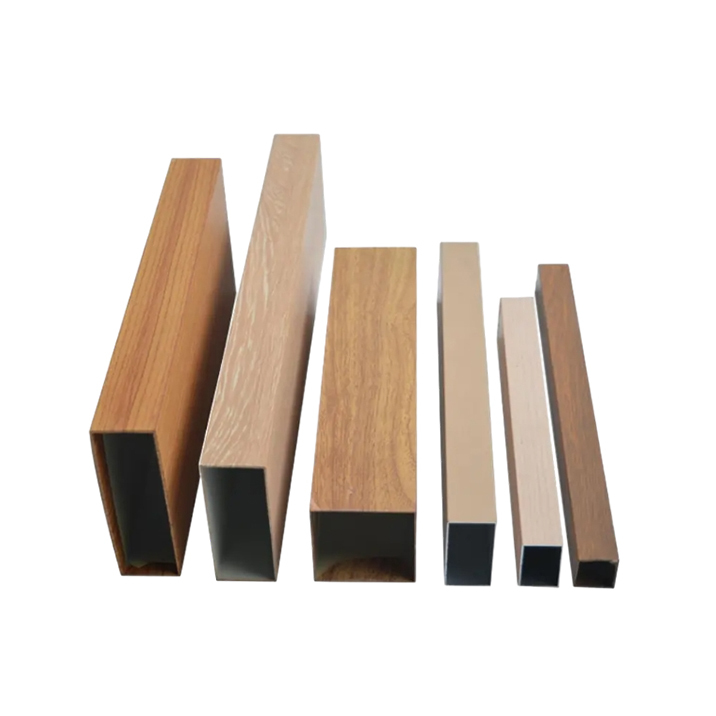 Custom Wood Grain Standard Aluminium Profile Section from China Factory