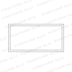 Kuwait Customized Available Rectangle Regular Standard Aluminum Profiles For Windows Doors