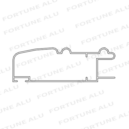Kuwait Custom Anodized Extruded Silver Aluminum Profile For Window And Door