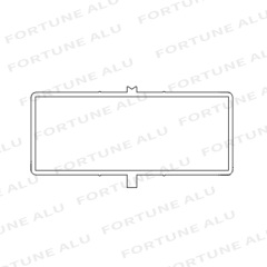 Kuwait Good Quality China Aluminum Profile Extrusion Company Aluminum Profile For Window Door