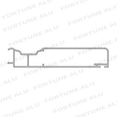 Kuwait Market Silver Custom Powder Coated Window Door Aluminum Profile