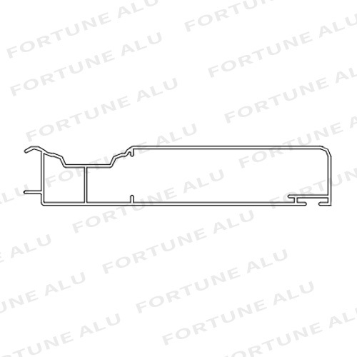 Kuwait Market Silver Custom Powder Coated Window Door Aluminum Profile