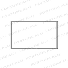 Kenya Market Standard Square Tube Aluminium Section Profiles from China Factory
