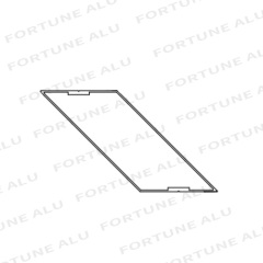 China Factory Price Aluminum Extrusion Profiles for Window Door to Palestine