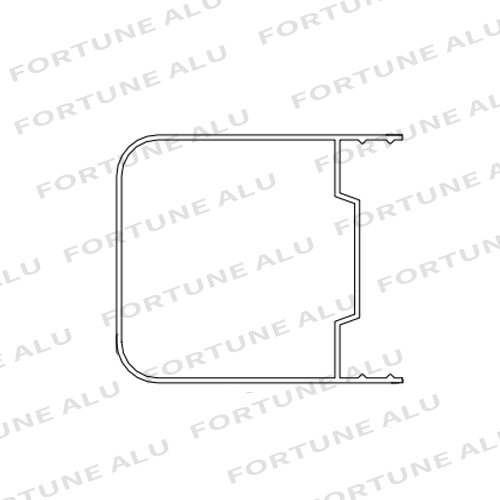 Gambia Square Standard Customized Alumiunm Profile For Window And Door