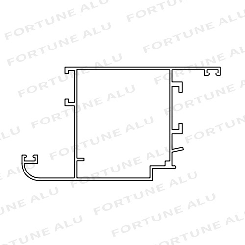 Ghana Market 6000 Series Extruded Mill Finished Aluminum Alloy Profiles For Windows And Doors