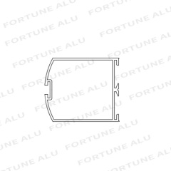 6000 Series Customized White Aluminum Extrusion Profiles for Windows Doors Dominican
