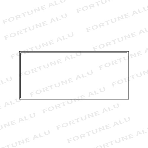 Dominican Market Square Hollow Tube Custom Aluminum Profile For Windows Doors