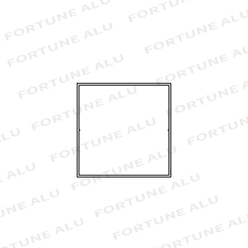 Square Hollow Tube Standard Aluminum Profiles For Windows And Doors Ghana