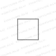 Square Hollow Tube Standard Aluminum Profiles For Windows And Doors Ghana
