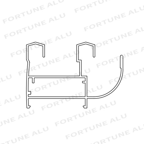 Powder Coated Ghana Aluminum Section Profile For Window Door