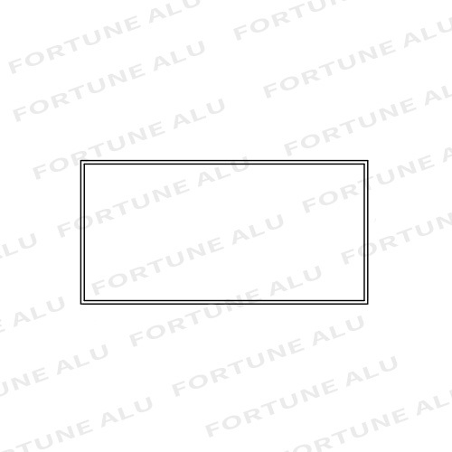 Square Rectangular Silver White Ghana Standard Aluminum Windows Doors Profiles