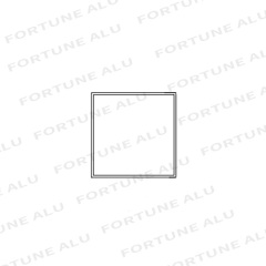 Palestine Market Square Tube Aluminum Extrusion Profiles China Factory