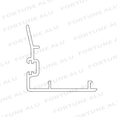 Anodized Custom Silver Aluminum Window Door Profiles Kuwait