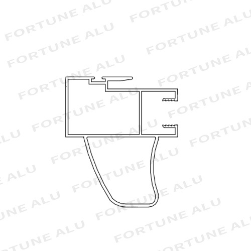 Mauritius Mill Finished Aluminum Windows And Doors Profiles