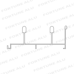 Nigeria Customized Aluminum Windows Section Door Profiles China Factory