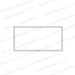 Dubai Rectangular Standard Customized Aluminum Profiles For Windows And Doors