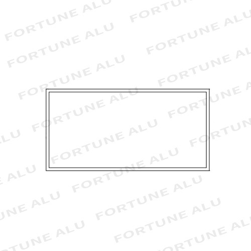 Dubai Rectangular Standard Customized Aluminum Profiles For Windows And Doors