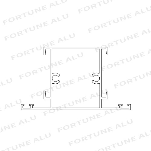 Powder Coated Silver Black Aluminum Extrusion Profiles For Windows And Doors Côte d'Ivoire