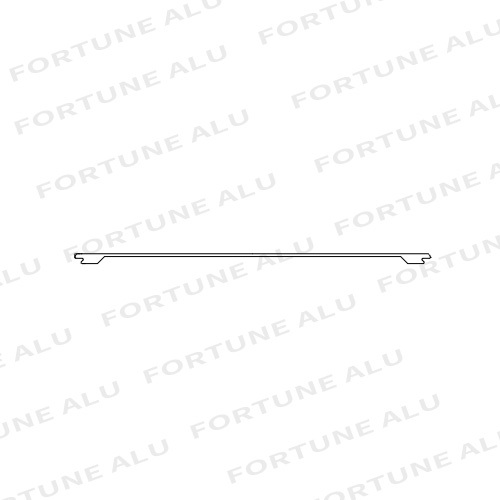 Thailand Market Flat Aluminum Window Door Frame Extrusion Profile 6063 T5