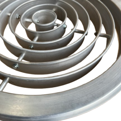 Adjustable Aluminum Multi-Ring Jet Air Diffuser for Long-Throw HVAC Applications