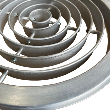 Adjustable Aluminum Multi-Ring Jet Air Diffuser for Long-Throw HVAC Applications