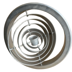 Adjustable Aluminum Multi-Ring Jet Air Diffuser for Long-Throw HVAC Applications