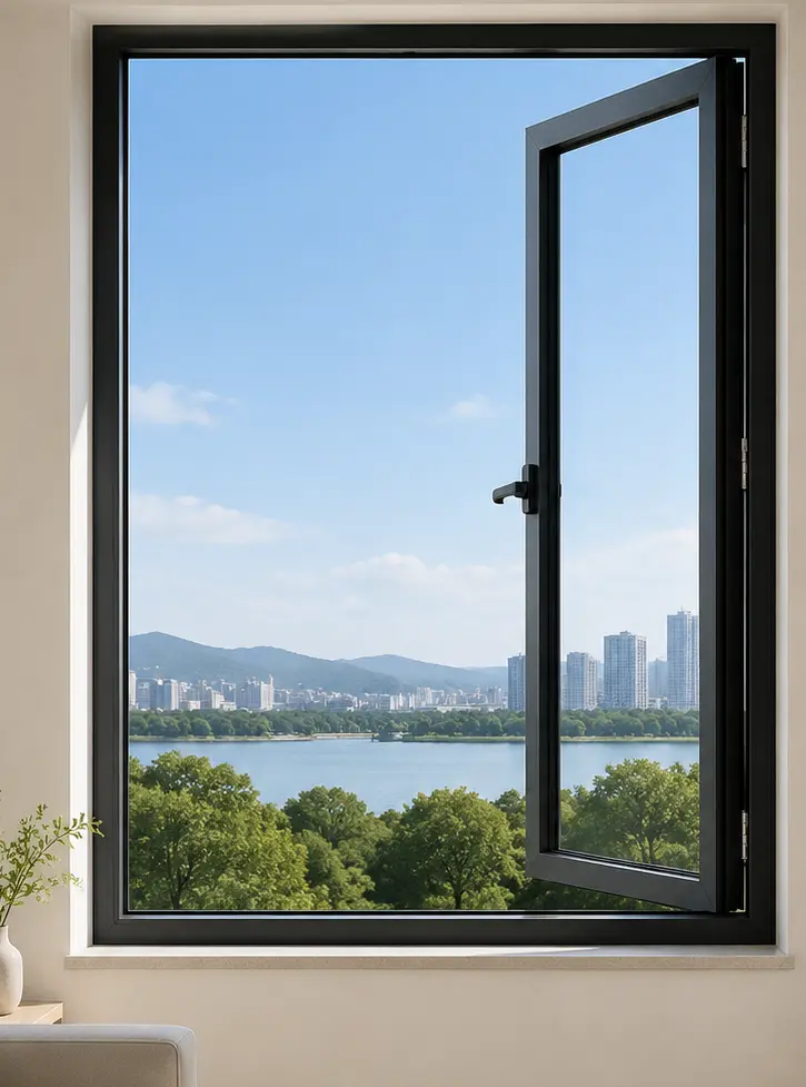 Aluminum profile windows