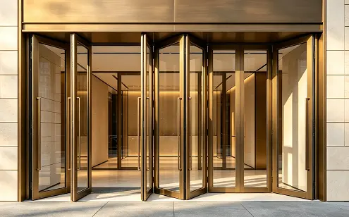 Commercial aluminum folding doors