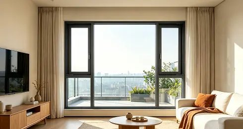 Aluminum extrusion casement windows