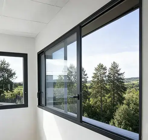 Aluminum extrusion side-pressure sliding windows