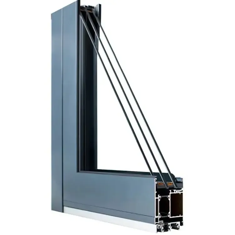Aluminum window cross section drawing