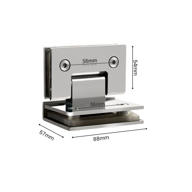 Stainless Steel Shower Glass Door Hinge