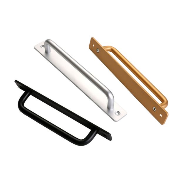 Aluminum Cabinet Handle With Anodized Finish – Adhesive Or Screw Mount, Multiple Lengths