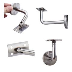 Stainless Steel Stair Handrail Wall Bracket / Handrail Support Bracket