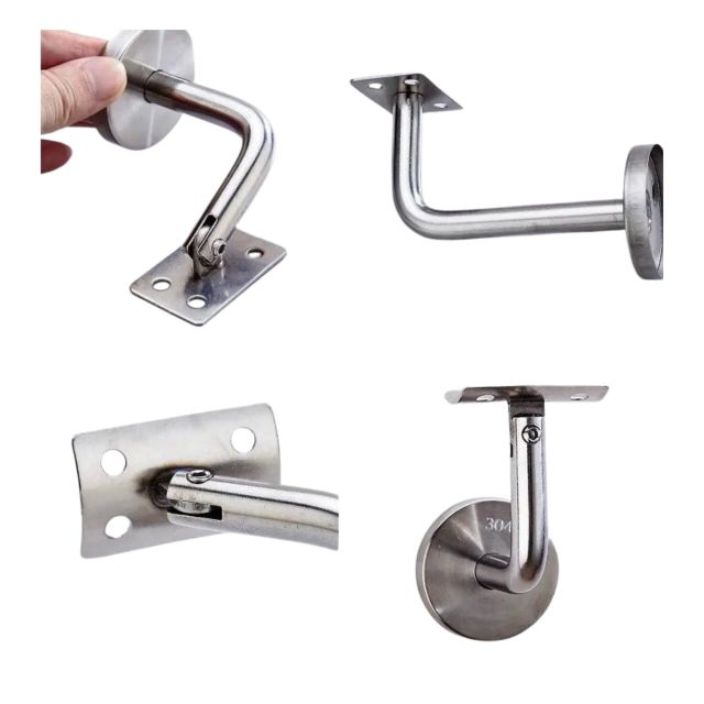 Stainless Steel Stair Handrail Wall Bracket / Handrail Support Bracket