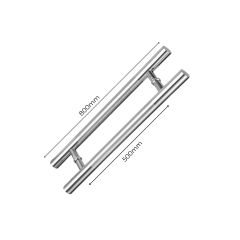 Stainless Steel Back-to-Back Pull Handle For Glass Door